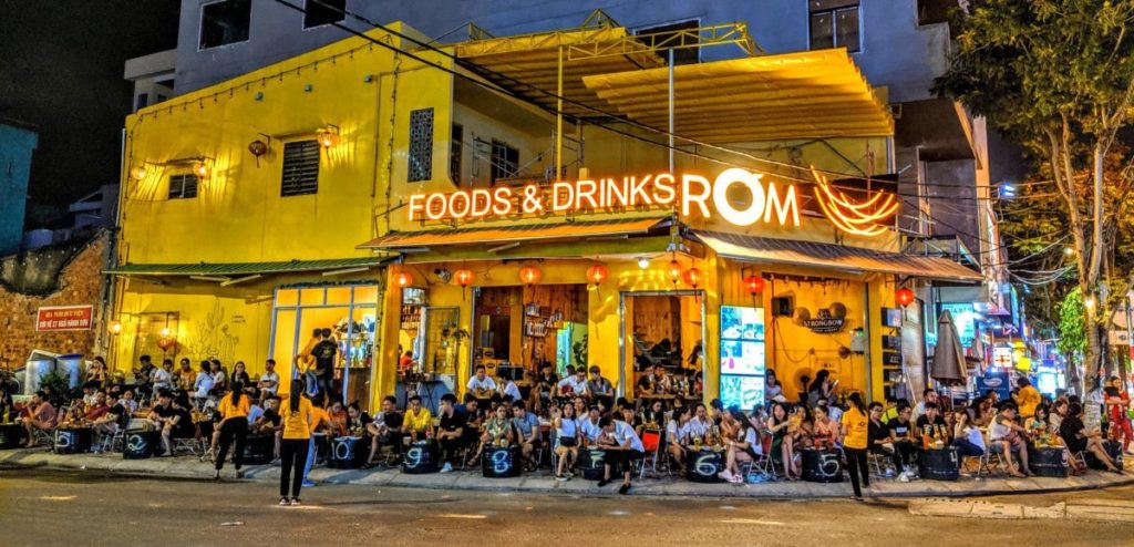 quán bia úp ngược đà nẵng Chill NightRƠM FOOD AND DRINK