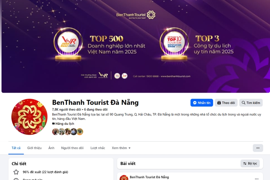 Đề xuất 9 đơn vị lữ hành Đà Nẵng "đáng tin cậy" 2026