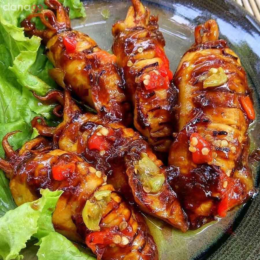 Mực trứng nướng